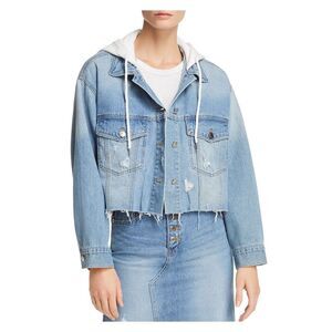 SJYP Womens Blue Denim Jacket Size: M